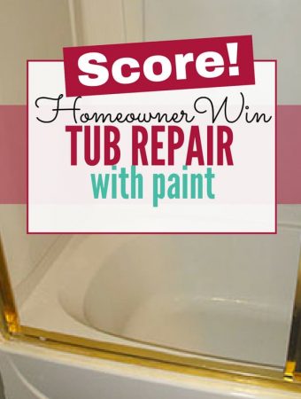 Tub Repair with Paint